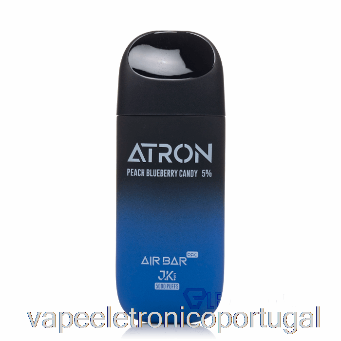 Vape Eletrônico Air Bar Atron 5000 Doce Descartável De Pêssego E Mirtilo